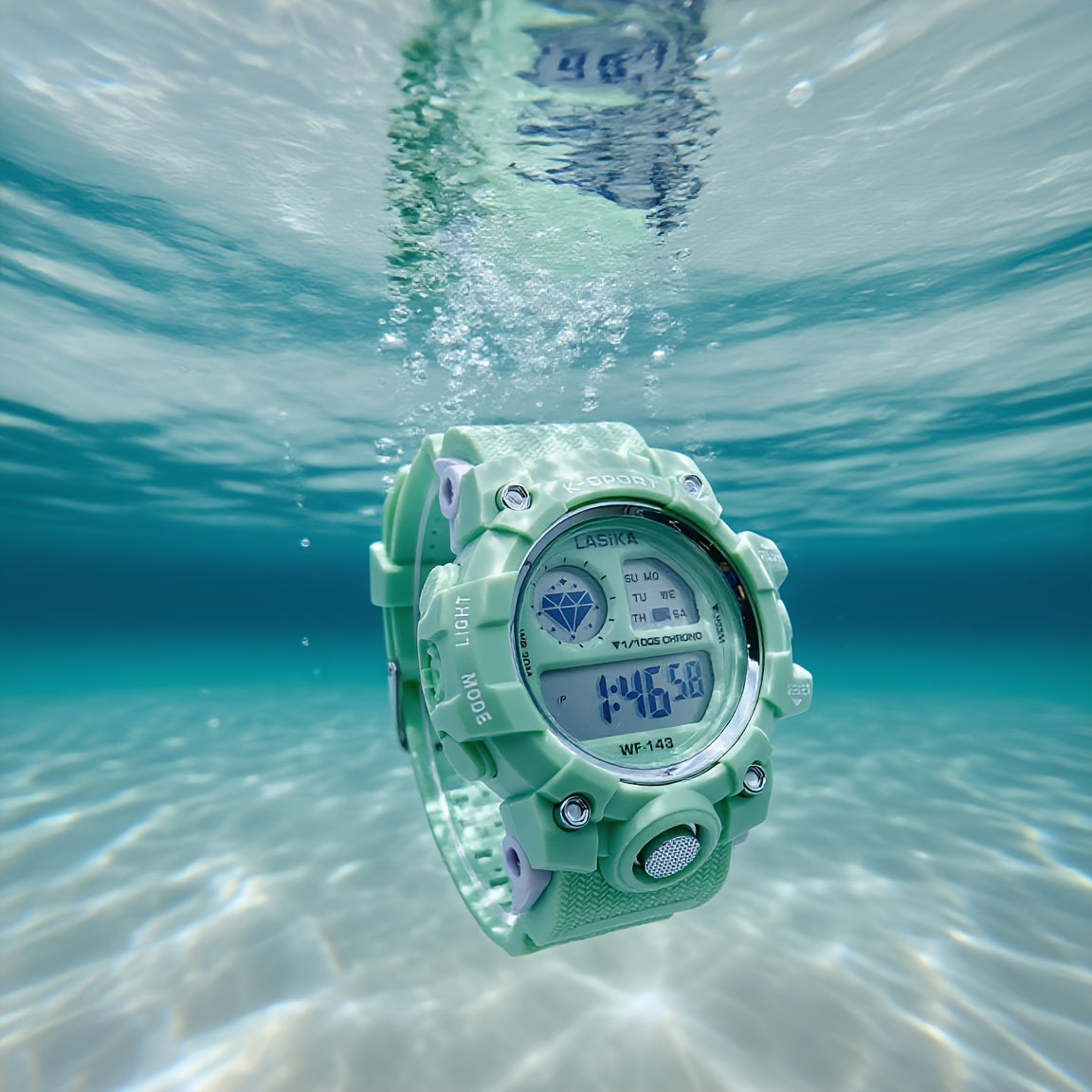 Kids Waterproof Digital Watch, Boys and Girls Wristwatch with Alarm, Ages 8-16