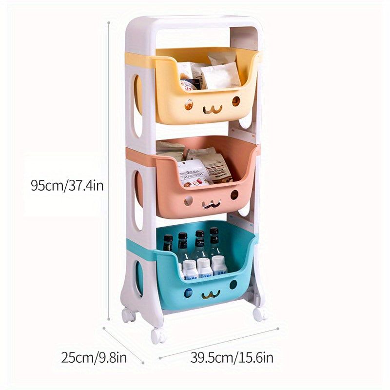 1pc Kids Toy Storage Rack High Appearance Level Room Decoration