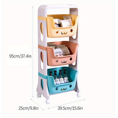 1pc Kids Toy Storage Rack High Appearance Level Room Decoration