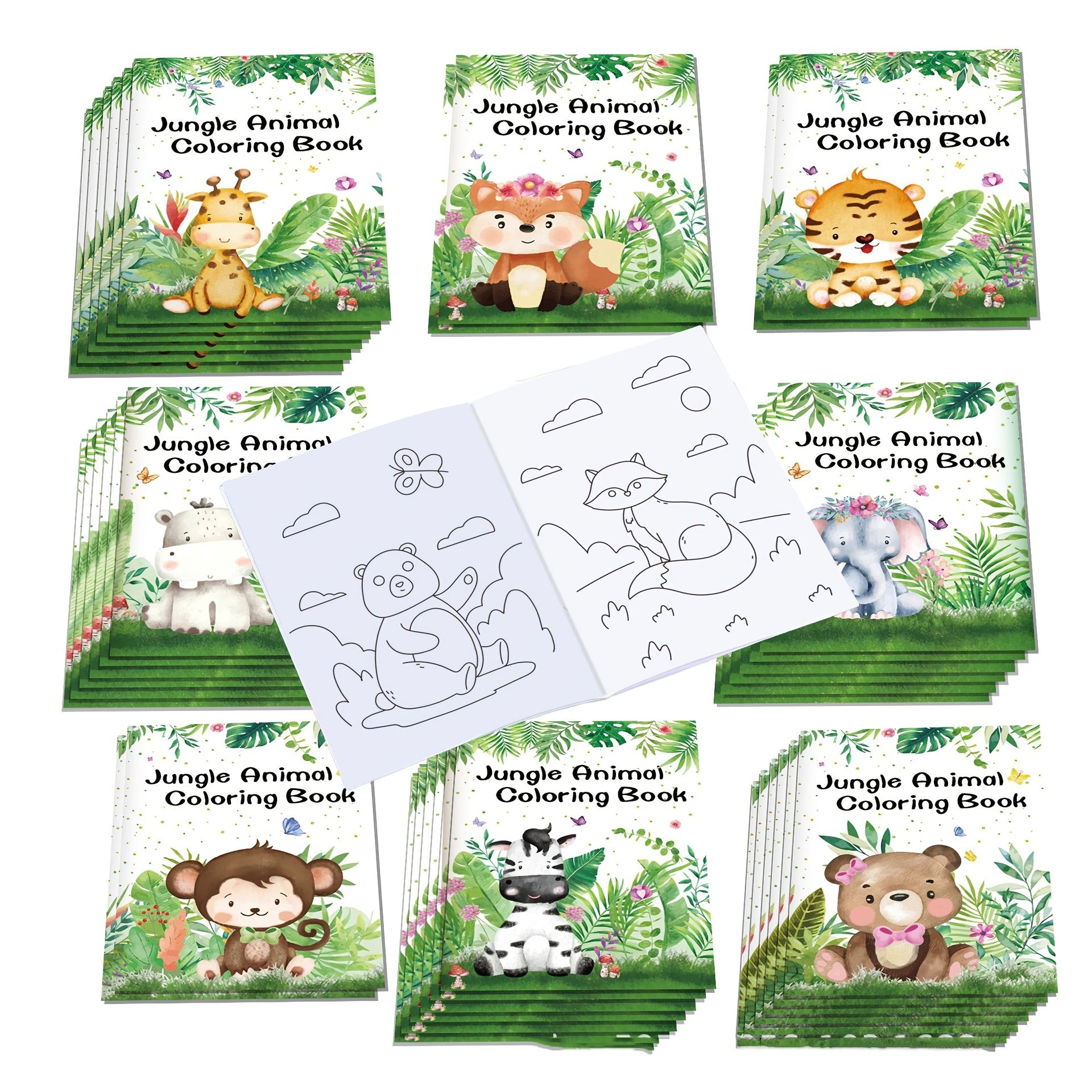 15pcs Mini Animals Coloring Books for Painting Drawing & Art Supplies