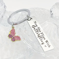 Butterfly Pet Memorial Keychain Sympathy Gift