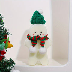 500ml Christmas Snowman Water Bottle Leakproof Juice Milk Cup