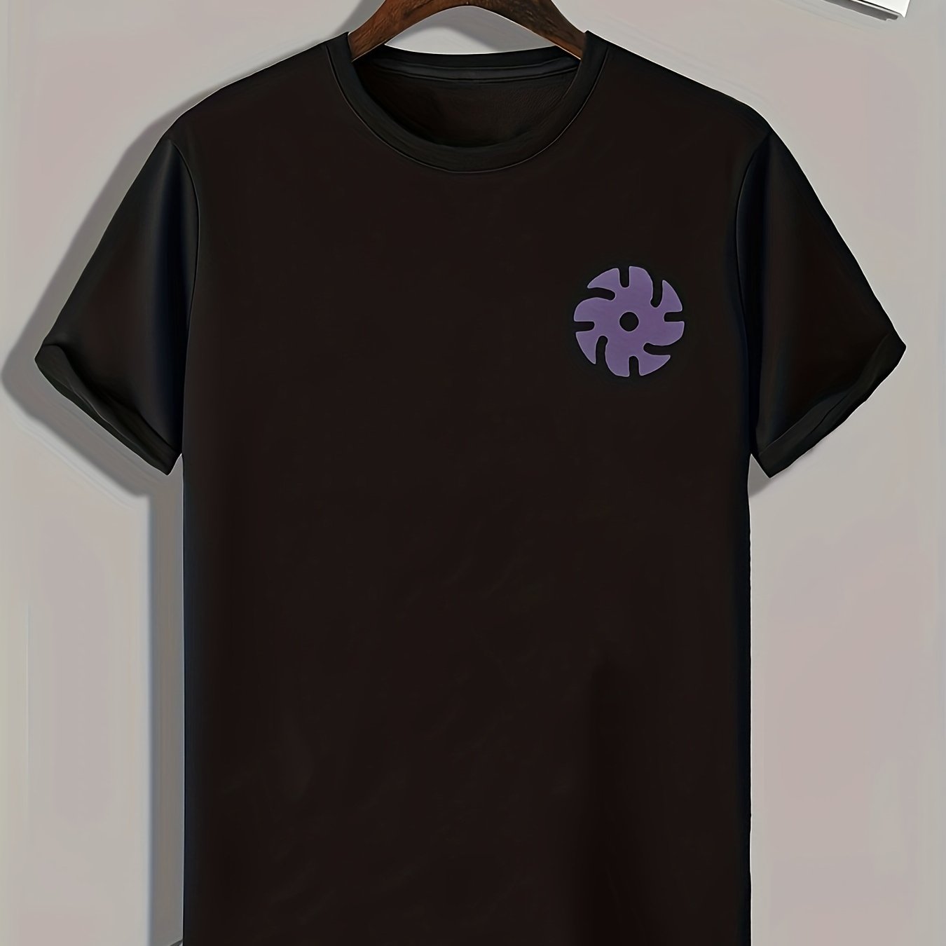 Symbol Pattern Men's Sports T-Shirt Graphic Tee For Fitness Activities