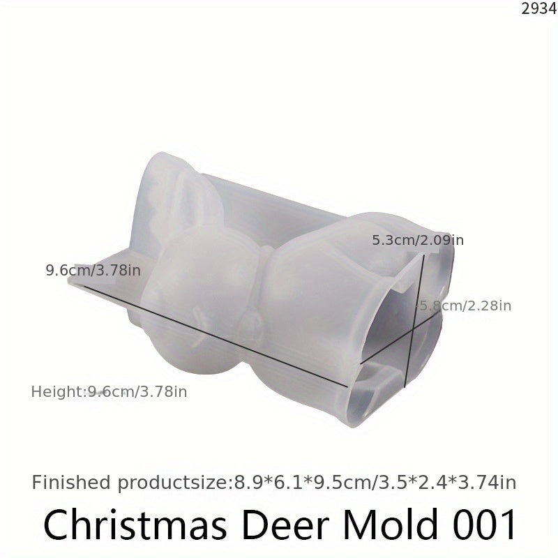 Christmas Resin Silicone Molds 3D Candle Making Mold Snow Decoration