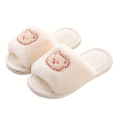 Kids Bear Cozy House Slippers Anti-skid Indoor Shoes