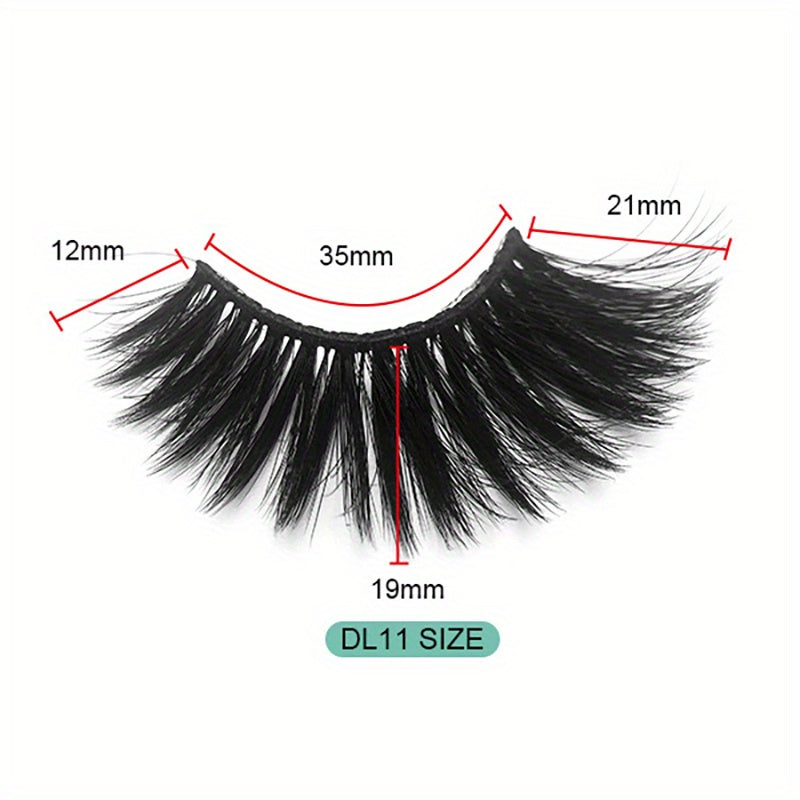 6D Fluffy Wispy Natural Volume False Eyelashes for Wedding Makeup