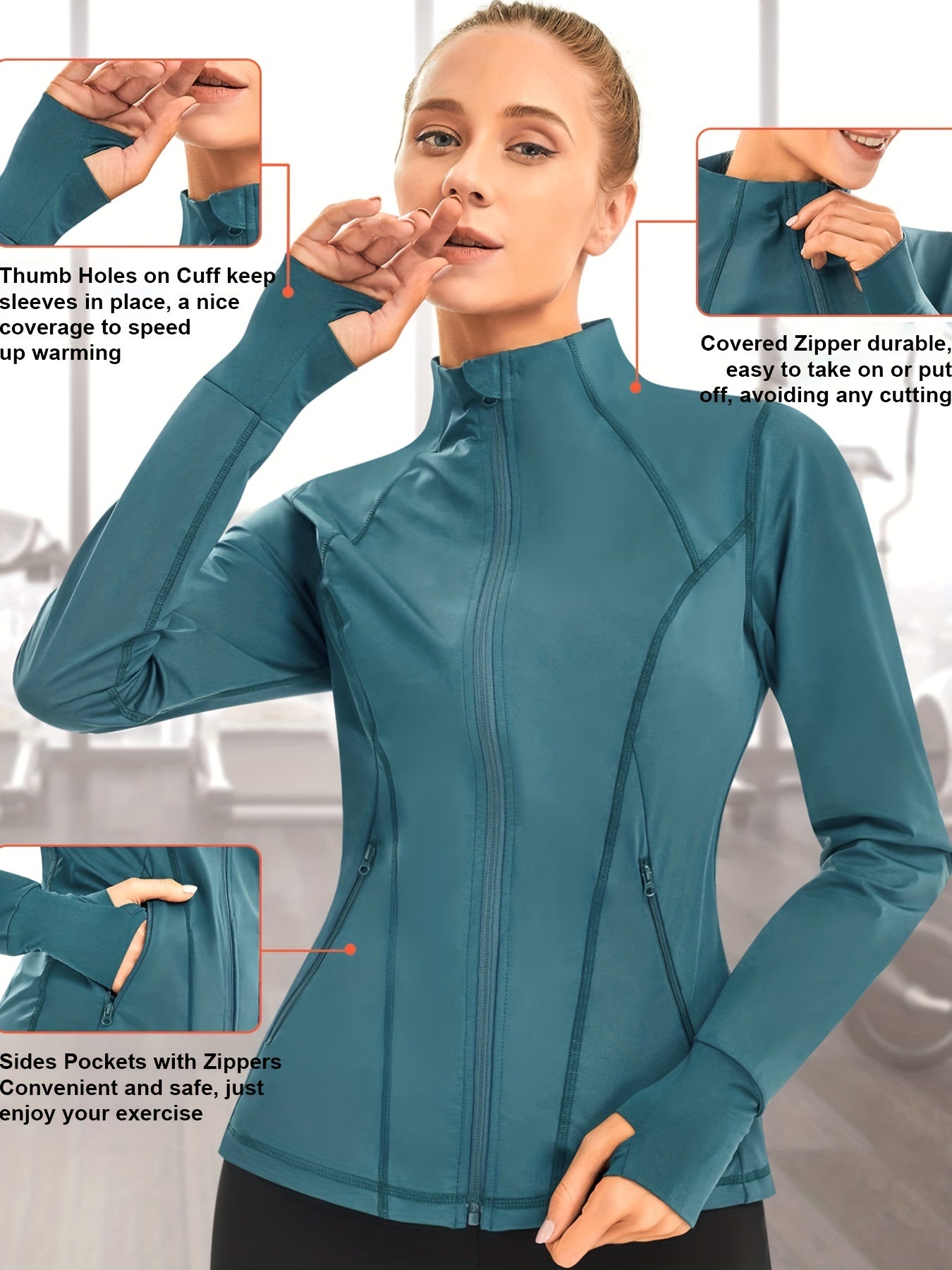 Women's Sauna Suit with Pocket and Zip for Weight Loss