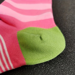 10pairs Girls Kids Comfy Crew Socks Block Socks Children's Socks