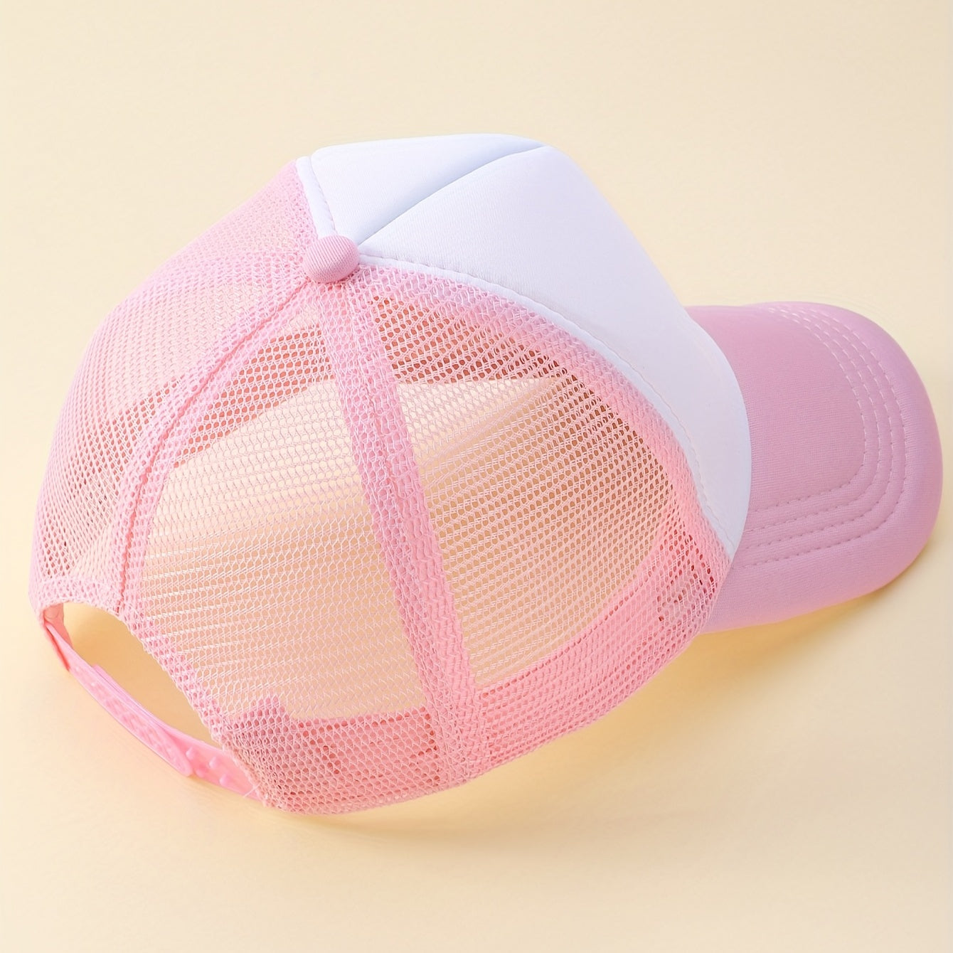 Butterfly Heart Embroidery Trucker Hat Cartoon Block Baseball Cap