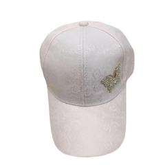 Rhinestone Butterfly Lace Baseball Cap Embroidery Sun Hat