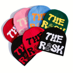Unisex Hip Hop Knit Beanie Y2K Stretch Coldproof Hat Fashionable Foldable Hat