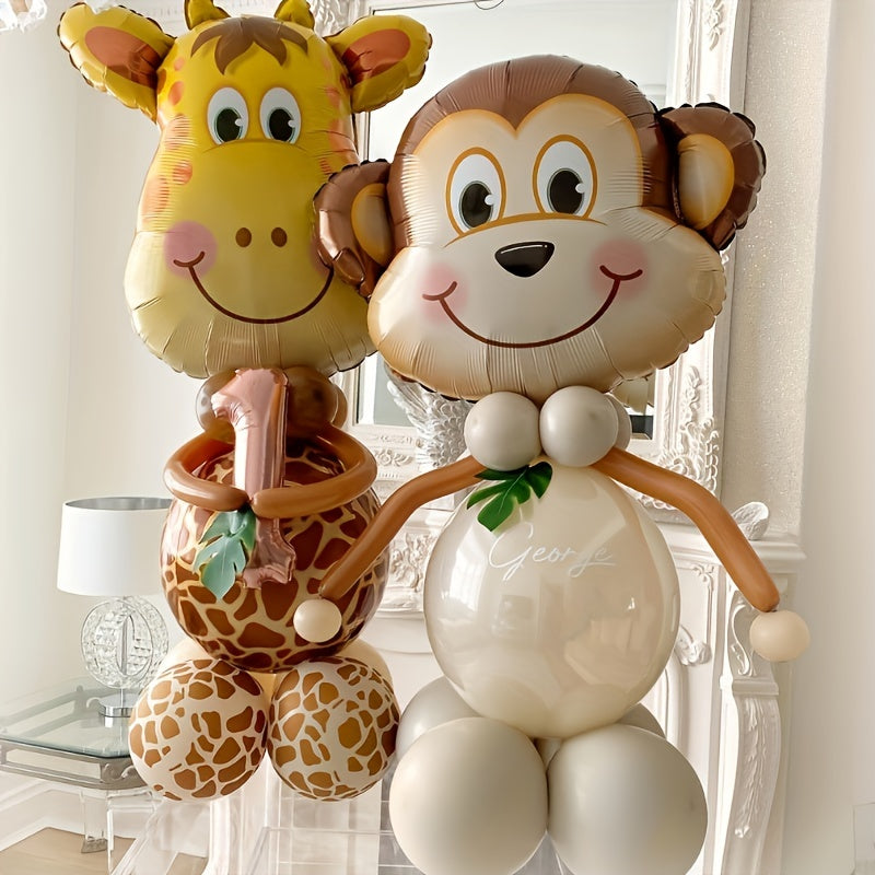 4D Forest Animal Balloon Set - Party Decoration Balloon Set