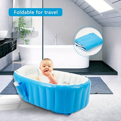 Portable Inflatable Baby Bathtub, Non Slip, Travel-Friendly