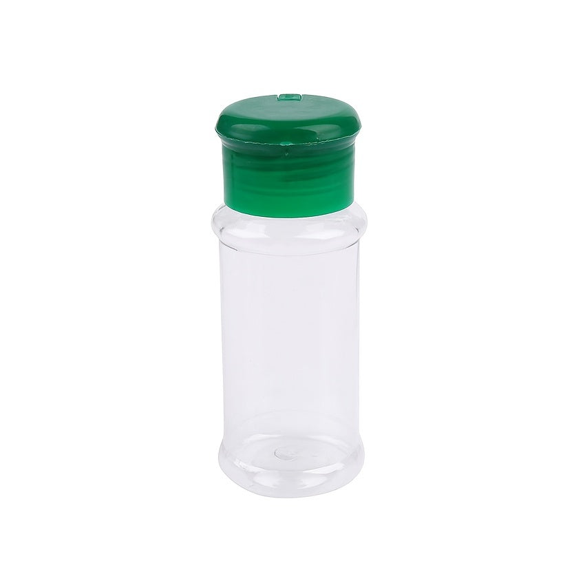 3pcs Plastic Jars With Sifter Caps For Seasoning Storage 100ml