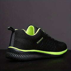 Men's Lace Up Mesh Sneakers Lightweight Breathable Running Shoes