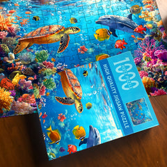 1000pcs Underwater World Jigsaw Puzzle for Adults Relax & Home Decor