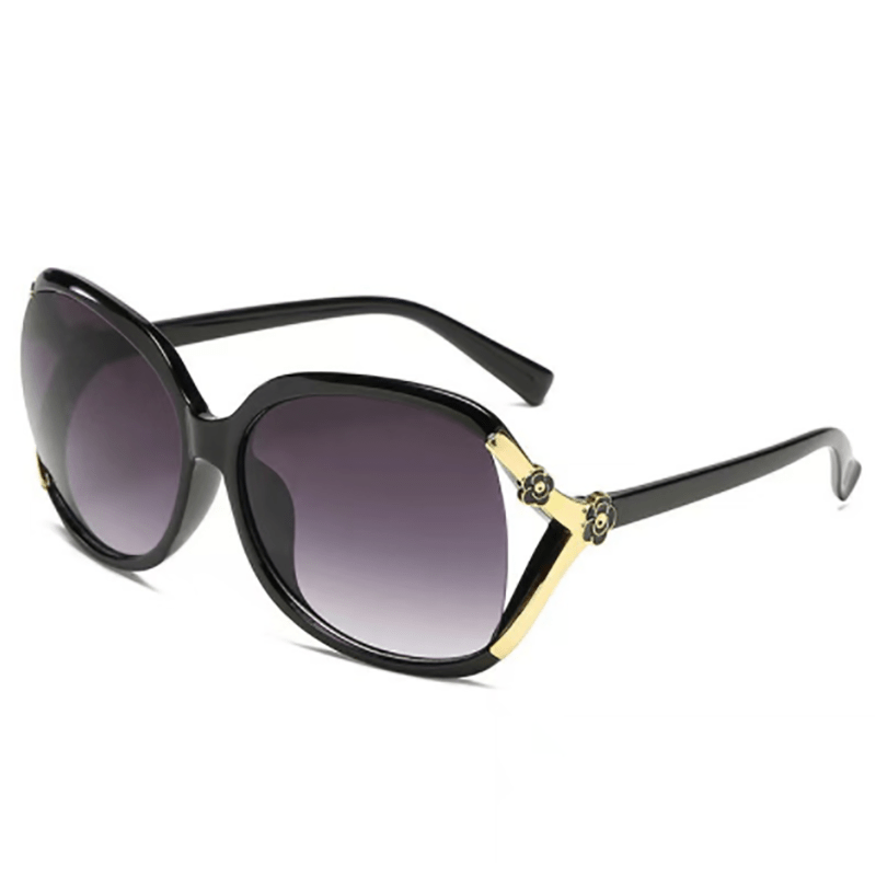 Camellia Flower Sunglasses Large Gradient UV400 Sun Shades