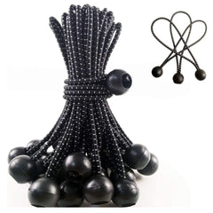 25pcs 5.5in Ball Bungee Cords Canopy Tarp Straps Tent Poles Elastic String