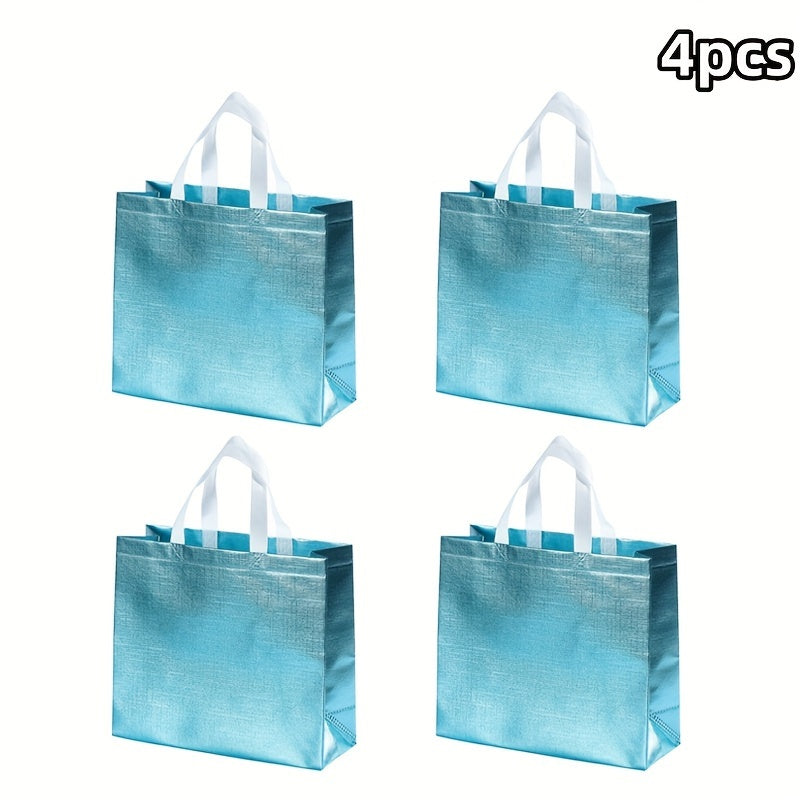 4pcs Non-woven Laminated Gift Bags for Holidays & Events