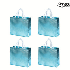 4pcs Non-woven Laminated Gift Bags for Holidays & Events