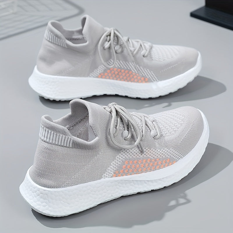 Women's Breathable Walking Shoes Lace Up Lightweight Sports Shoes