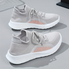 Women's Breathable Walking Shoes Lace Up Lightweight Sports Shoes