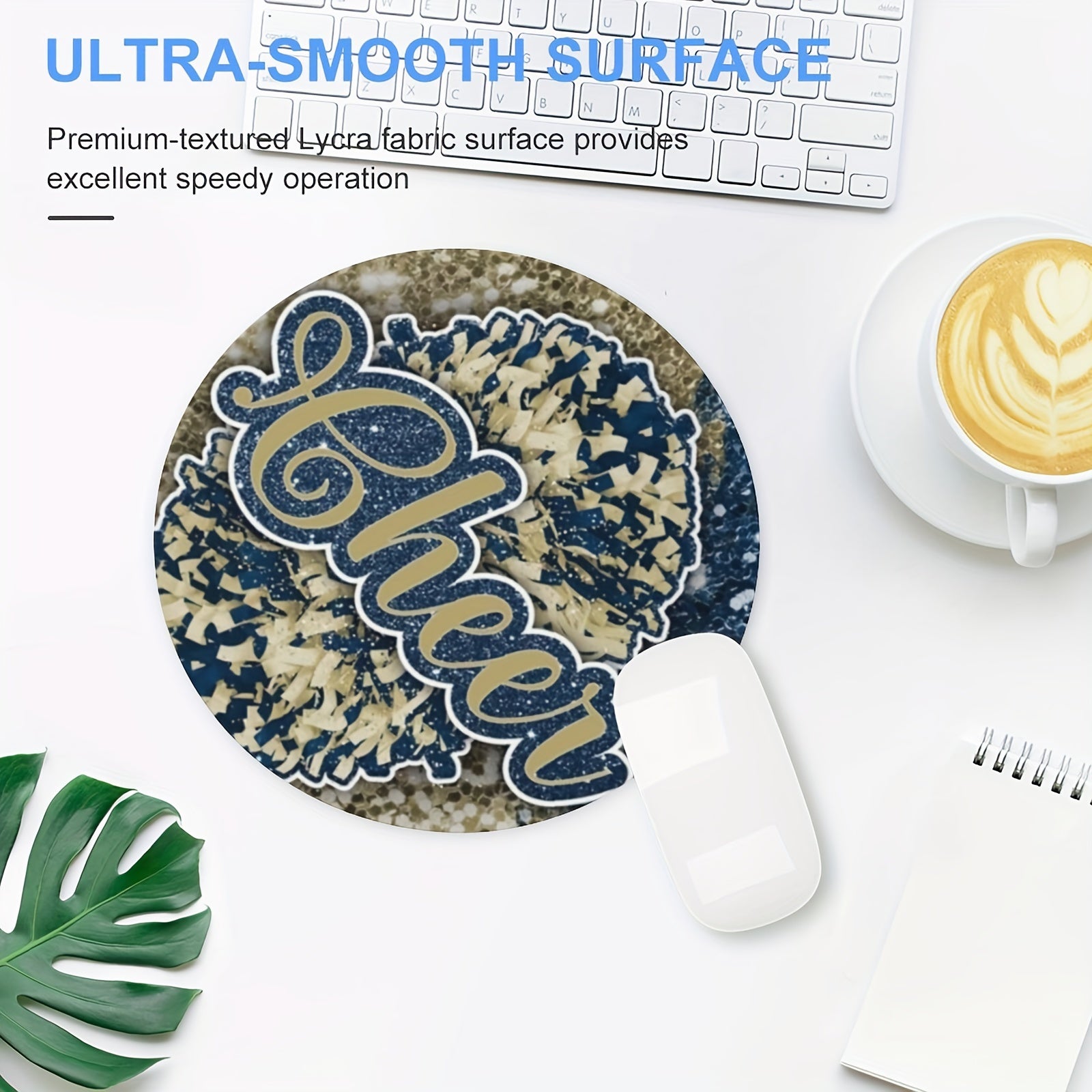 Letter Gaming Mouse Pad Non Slip Waterproof for Computer Laptop Office Home
