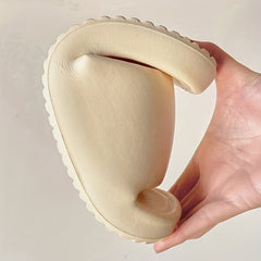 Women's Solid Pillow Slides Slip On Open Toe Non slip Soft Sole