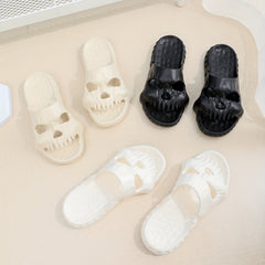 Women's Skull Head Slides Soft Sole Halloween Shoes