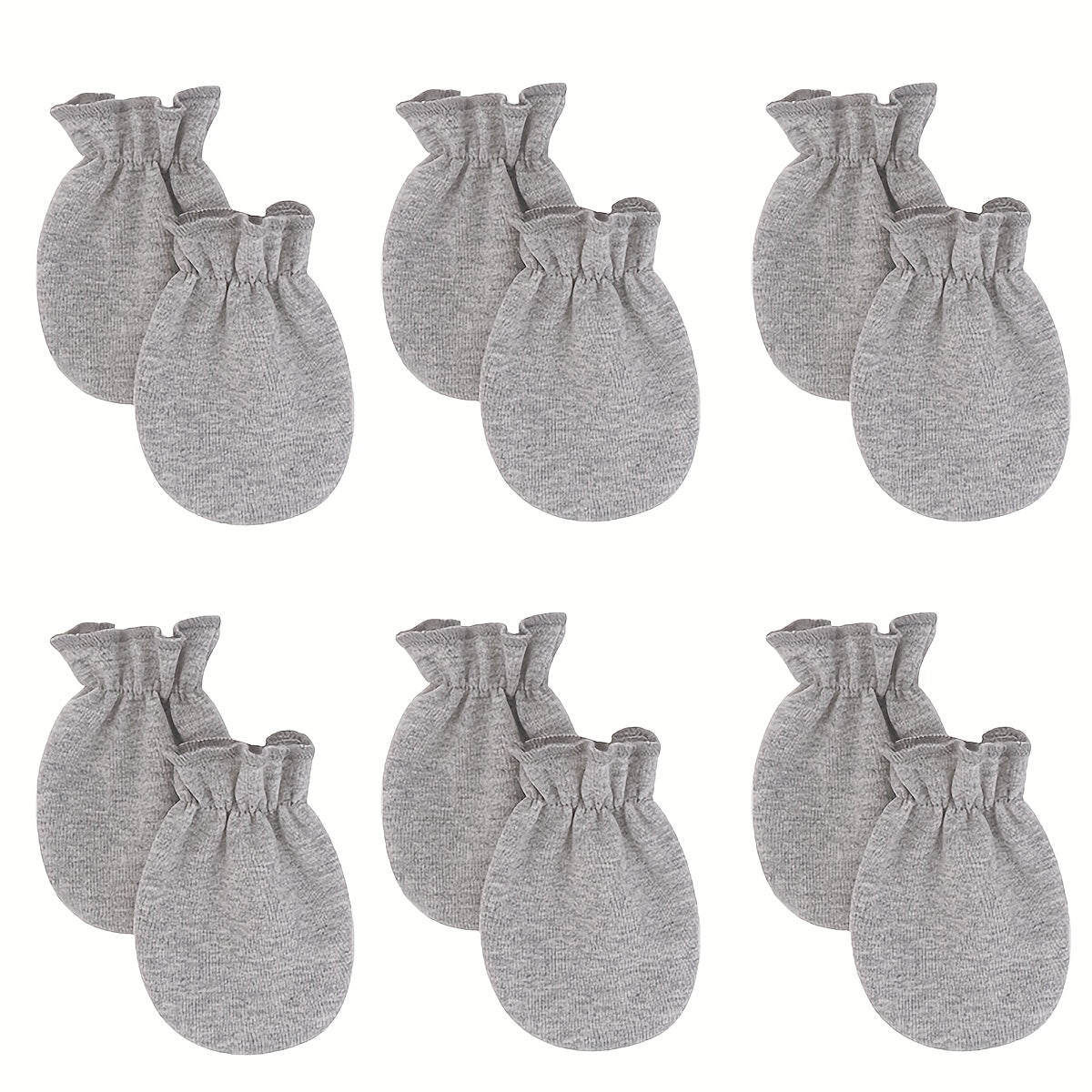 6pcs Toddler Baby Casual Thermal Mittens for Autumn and Spring