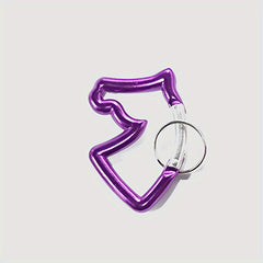 Outdoor Aluminum Carabiner Buckle Luggage Horse Head Key Chain
