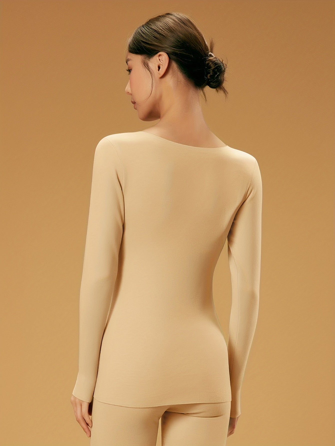 Soft Thermal Underwear Crew Neck Top Womens Lingerie