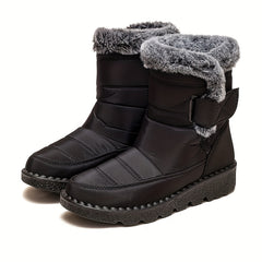 Waterproof Faux Fur High Top Snow Boots Lightweight Thermal Winter
