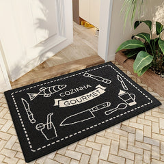 Soft Fluffy Kitchen Mat Entrance Door Mat Non slip Runner Rugs Bathroom Absorben