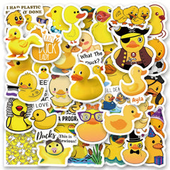 Yellow Duck Stickers for Skateboard Laptop Luggage Car Bike