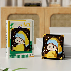Famous Paintings Mini Building Blocks Home Desktop Decoration Christmas Gift