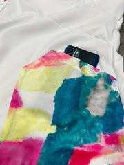 Colorblock Button Up Long Sleeve Casual Blouse