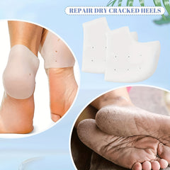 4pcs Silicone Heel Protectors for Plantar Fasciitis Foot Protection