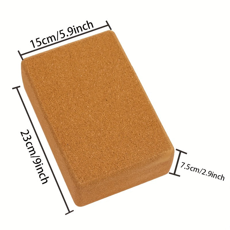 Eco Friendly Cork Yoga Block Deodorant Non Slip Wooden Brick