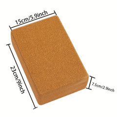 Eco Friendly Cork Yoga Block Deodorant Non Slip Wooden Brick