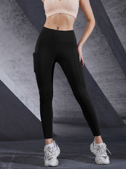 High Waist Butt Lifting Leggings With Side Pockets Soft And Stretchy