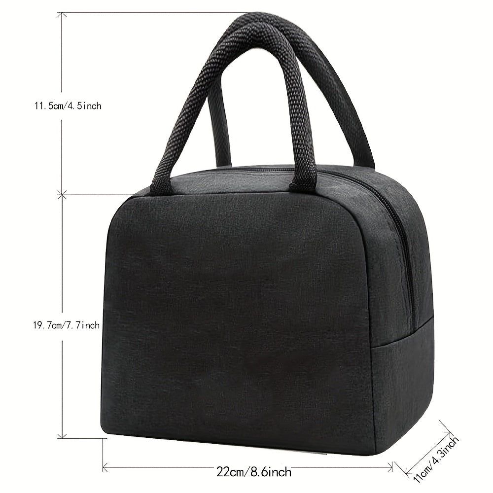 Red Rose & Butterfly Insulated Lunch Bag Waterproof Tote for School Office Picni