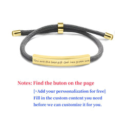 Personalized Stainless Steel Pet Name Bracelet