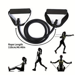 5-Level Yoga Resistance Pull Rope with Handle for Home Pilates Exercise