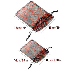 10pcs Halloween Organza Gift Bags Random Mix Pouch