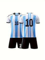 Boy's Football Kit 10 Print Jersey & Shorts