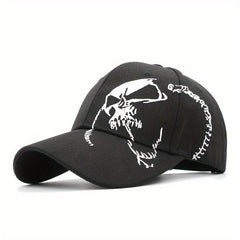 Hip Hop Skull Print Baseball Cap Unisex Sun Hat Adjustable Golf Dad Hat