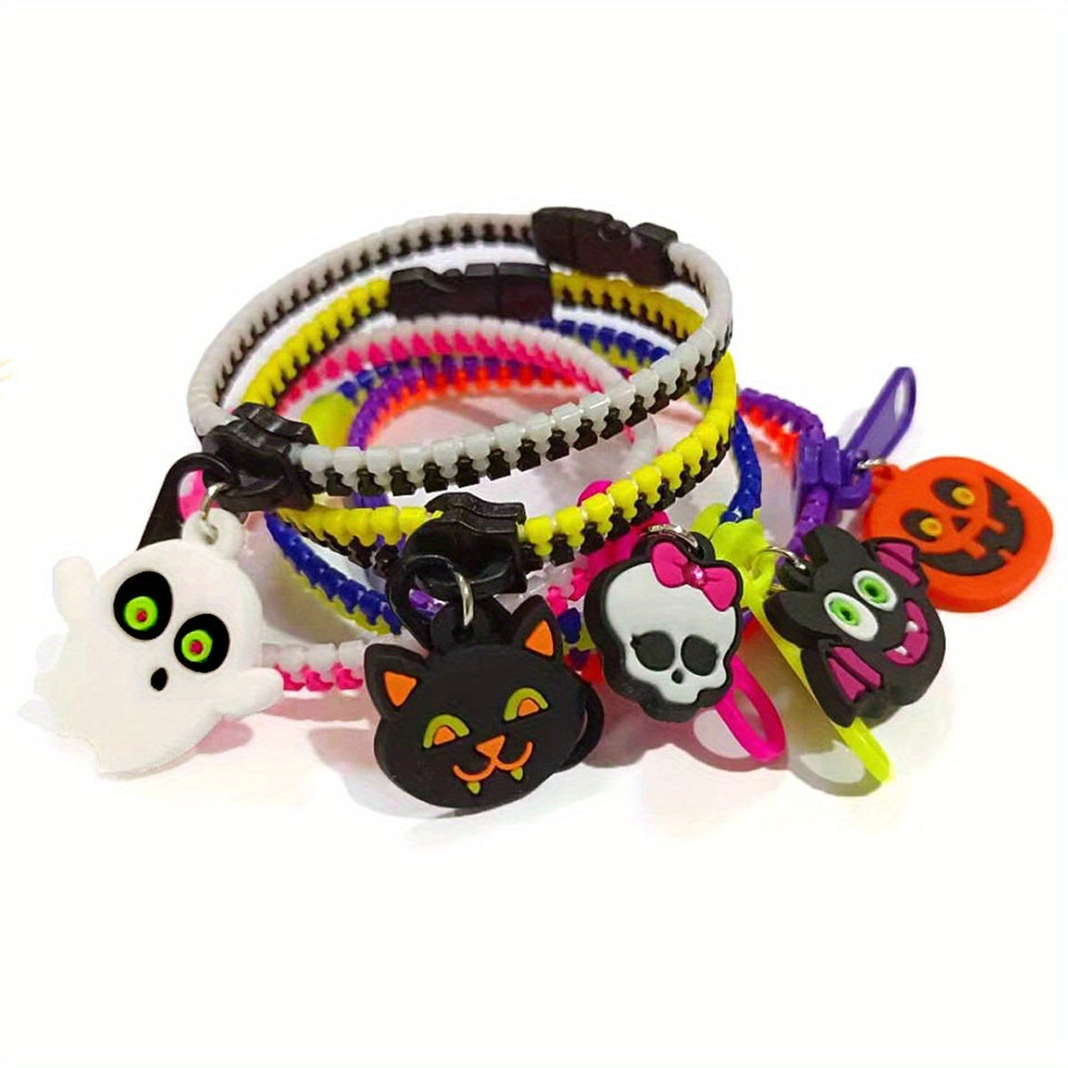 Fun Ghost Head Pendant Bracelet for Halloween Kids