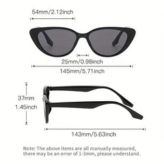 Small Frame Cat Eye Sunglasses Vintage Lightweight Sunshade Eyeglasses