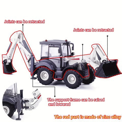 1:50 Scale Two-way Bulldozer Excavator Model